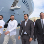 Gobernador recibe al crucero más grande del mundo
