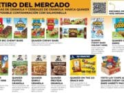 Retiran del mercado productos Quaker por posible contaminación con Salmonella