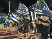 Carrera de agentes de orden público en honor al sargento asesinado