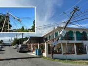 Camión derrumba líneas eléctricas en Ponce