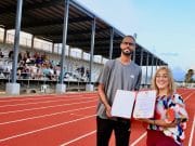 Reinauguran pista atlética de Villa del Carmen