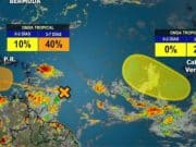 Sistema tropical traería lluvias para el martes