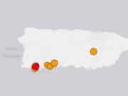 Enjambre de temblores menores en la región sur