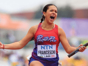 Karina Franceschi  se abre paso en atletismo