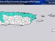 Riesgo alto por corrientes marinas y posibles inundaciones en Puerto Rico este domingo