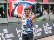 Jean Otero celebró como el primer puertorriqueño en cruzar la meta en el Maratón de Nueva York