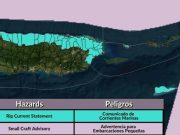 Condiciones marítimas peligrosas y aumento de lluvia nocturna para Puerto Rico
