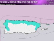Frente débil y condiciones ventosas afectarán a Puerto Rico hoy
