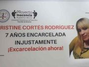 Proyecto Inocencia protesta por excarcelación de Cristine Cortés Rodríguez