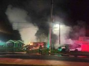 Varios vehículos incendiados en un «Car Wash» de Río Grande