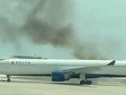 FAA investiga incendio en motor de avión de Delta Airlines en aeropuerto de Orlando