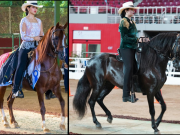 Dos sureñas galopan con estilo
