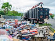 Denuncian libros y materiales a la intemperie en plantel de Juana Díaz