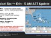 Tormenta tropical Erin se convertirá en huracán hoy