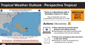 Onda tropical saca a Puerto Rico de su ruta