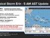 Tormenta Erin se aleja de Puerto Rico