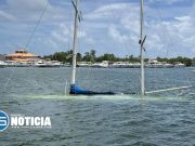 DRNA interviene en situación de velero hundido en bahía de Salinas