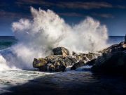 Advierten de oleaje fuerte en la costa norte