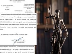 Tribunal de Apelaciones declara inconstitucional un inciso del delito de feminicidio en Puerto Rico