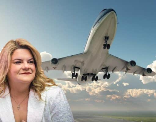 Gobernadora se va de viaje y regresa el miércoles