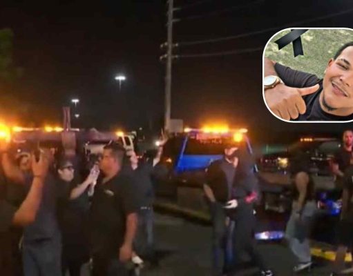 Caravana de grúas rinde homenaje a joven gruero atropellado en la PR-52 y exige justicia