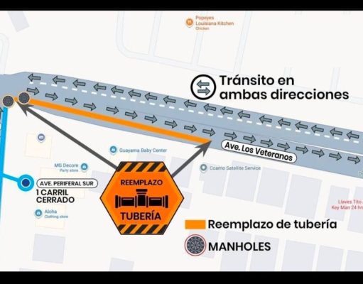 AAA informa que tomará más de un mes los trabajos para renovar una tubería en Guayama