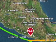 Terremoto con magnitud de 6.5 sacude regiones al oeste de México