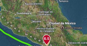 Terremoto con magnitud de 6.5 sacude regiones al oeste de México