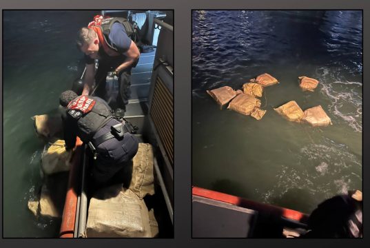 Guardia Costera arresta supuesto contrabandista y ocupa cocaína