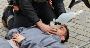 Paramédico se accidenta y termina como paciente