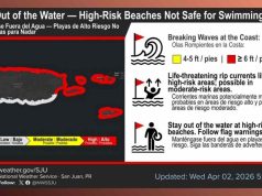 Corrientes peligrosas y lluvias intensas marcarán el fin de semana en Puerto Rico