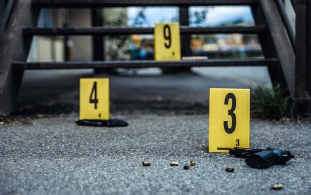 Policía escena crimen