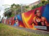Deporte y arte se integran en mural de fondistas del San Blas