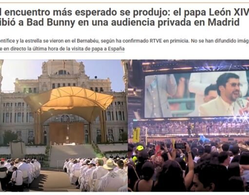 Aseguran que el Papa y Bad Bunny se reunieron en España
