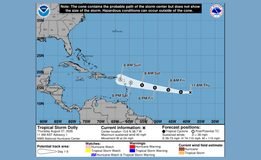 Tormenta tropical Dolly se forma en el Atlántico