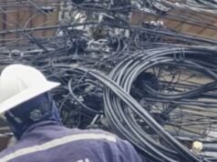 Hurtan 700 pies de cables de Claro en Barceloneta