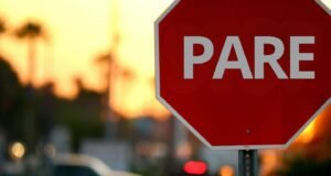 Muere conductor que rebasó un PARE