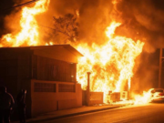 Fuego consume varias estructuras en centro urbano de Ponce