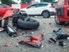 Motociclista muere tras invadir carril y chocar contra vehículo en Corozal