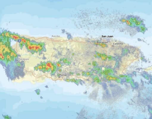 Amenaza de lluvia en el noroeste con fuertes ráfagas